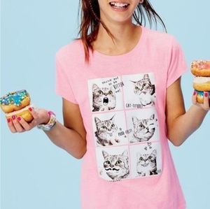 Girls pink cat shirt